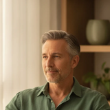 Stock portrait of a person, standing in for a Sovrain care team avatar, not an actual clinician